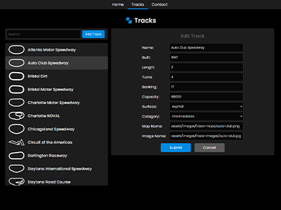 circle tracks edit track screenshot